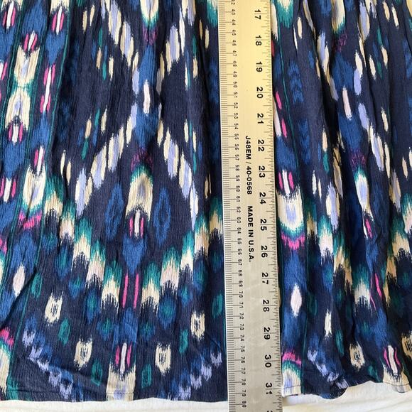 Xhilaration Women Dress M Blue Geometric Sundress Sleeveless - Picture 5 of 7